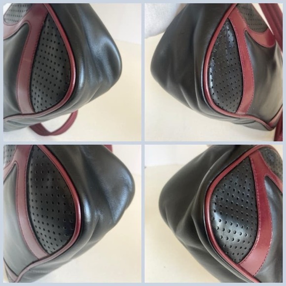 Prada Crossbody Bag in Burgundy and Dark Green - Picture 12 of 17